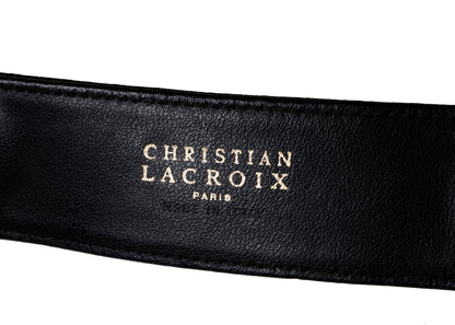 Christian Lacroix black & gold belt