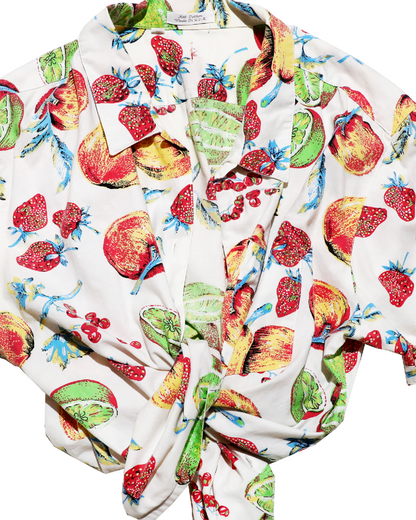 Tutti frutti cotton blouse