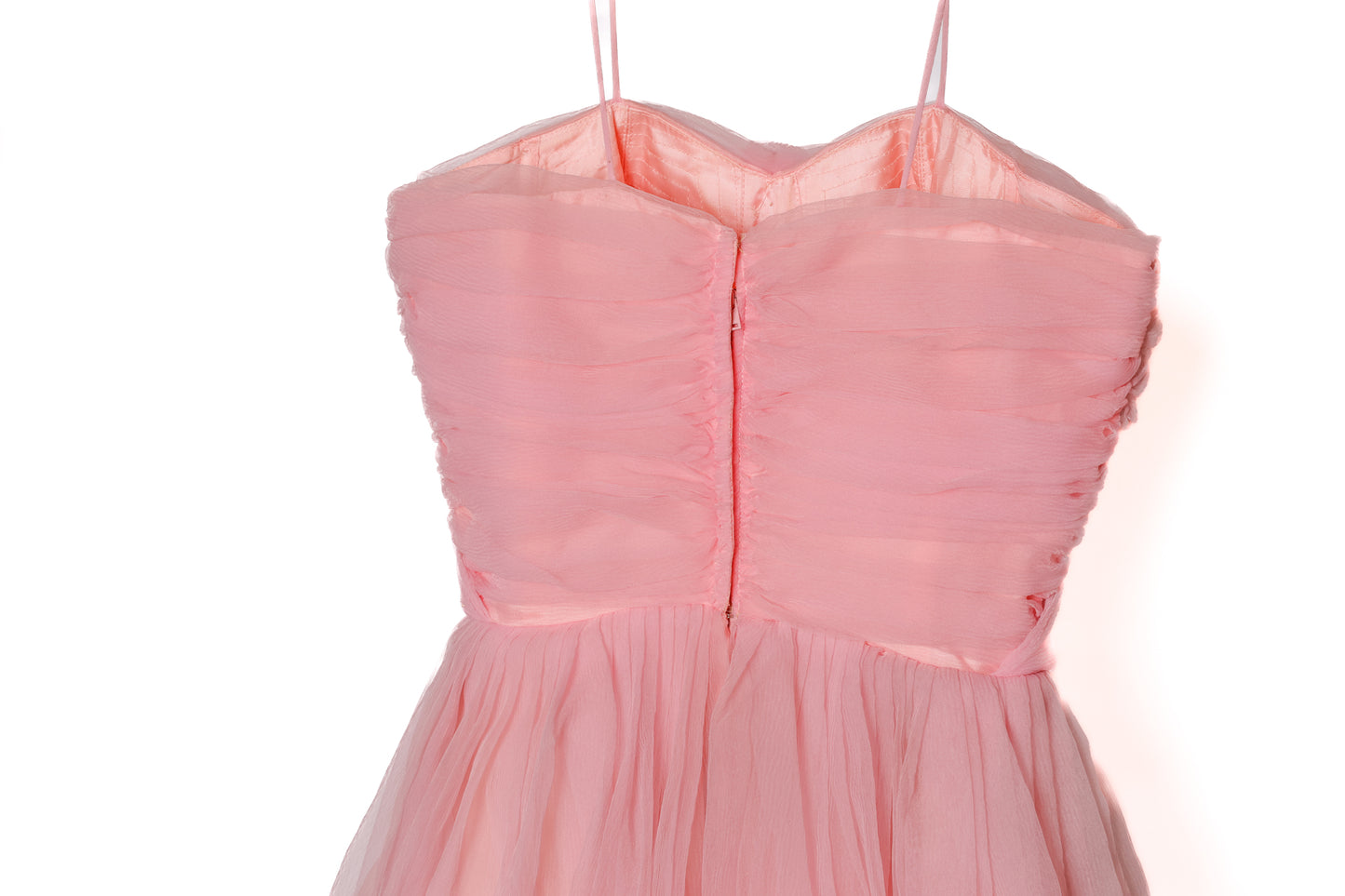1950's Pink Fit and Flare Party Dress