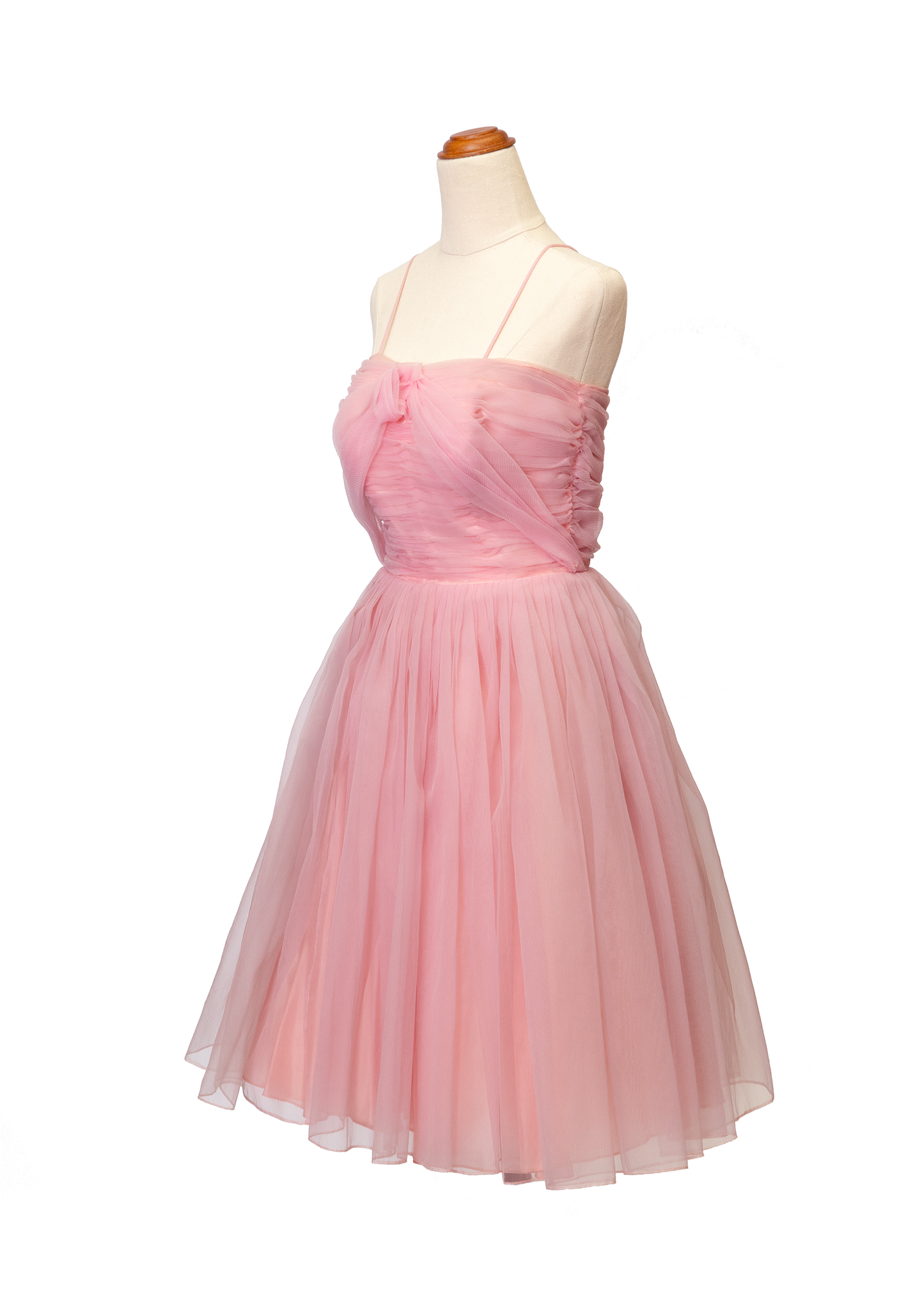 1950's Pink Fit and Flare Party Dress