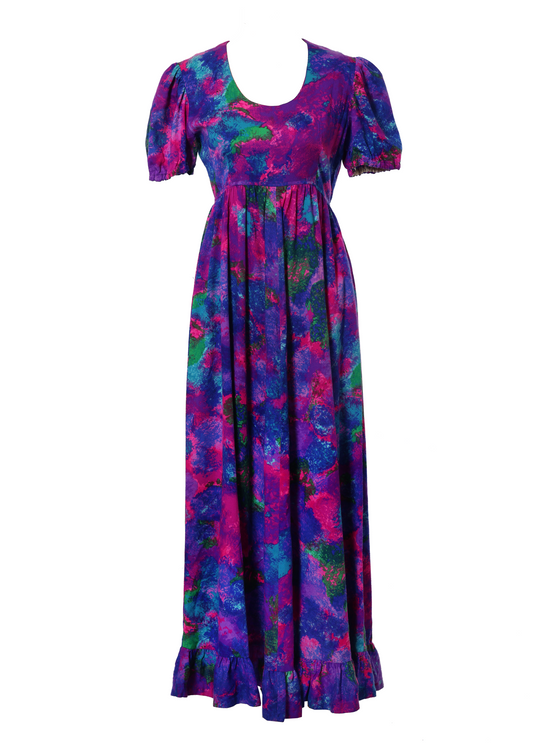 1960's Vibrant Hawaiian Dress