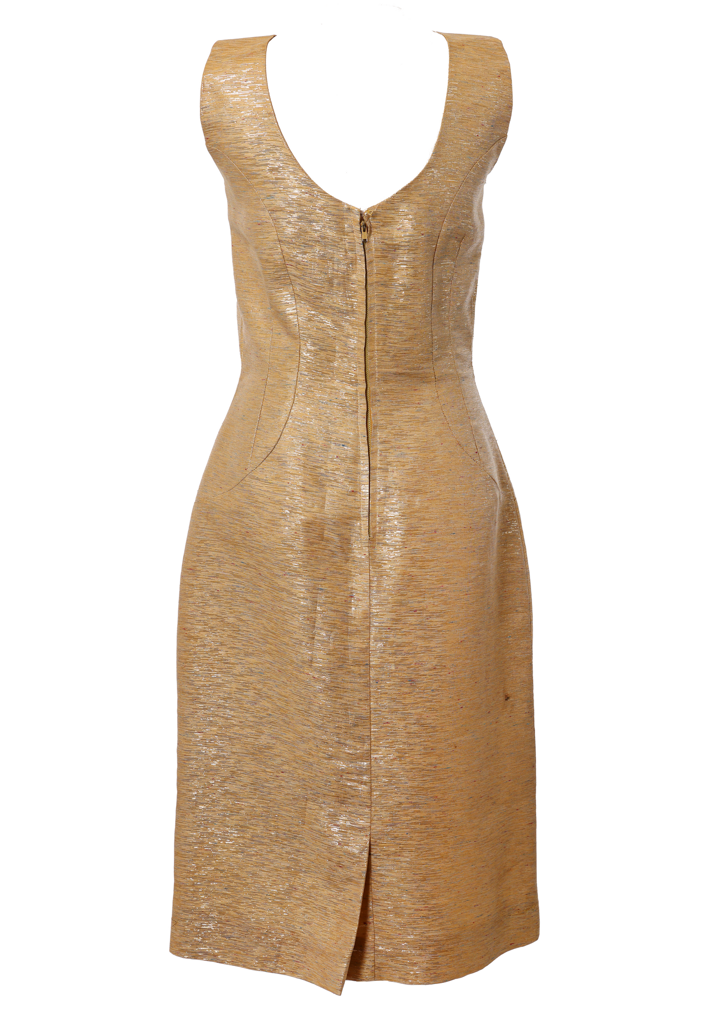 1950's Gold Lamé Dress